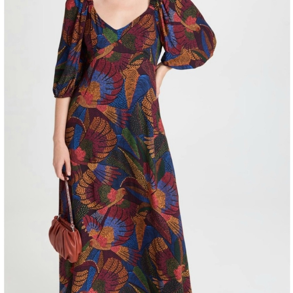 Multicolor Patterned Maxi Dress